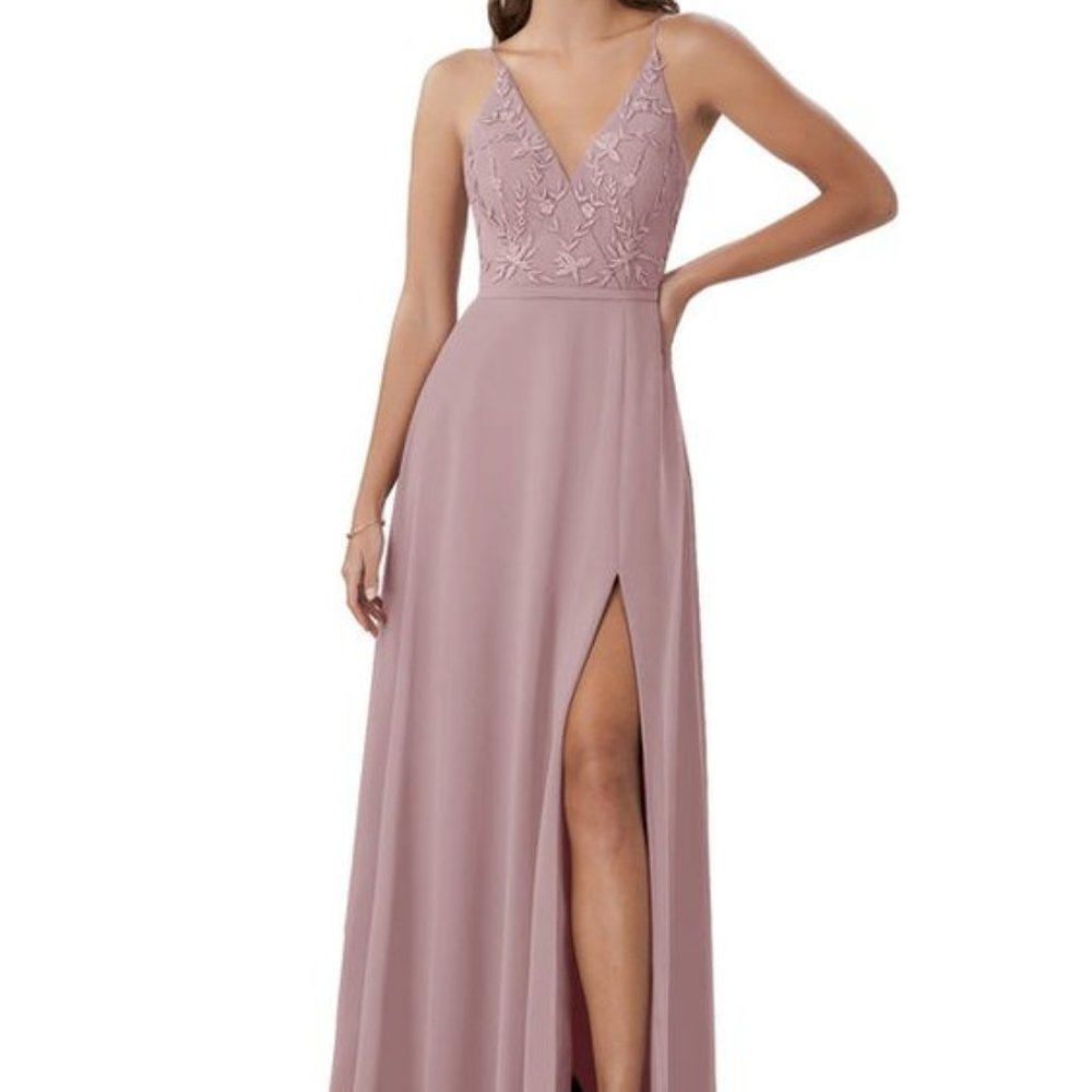 Dusty Rose Azazie Baker Dress
